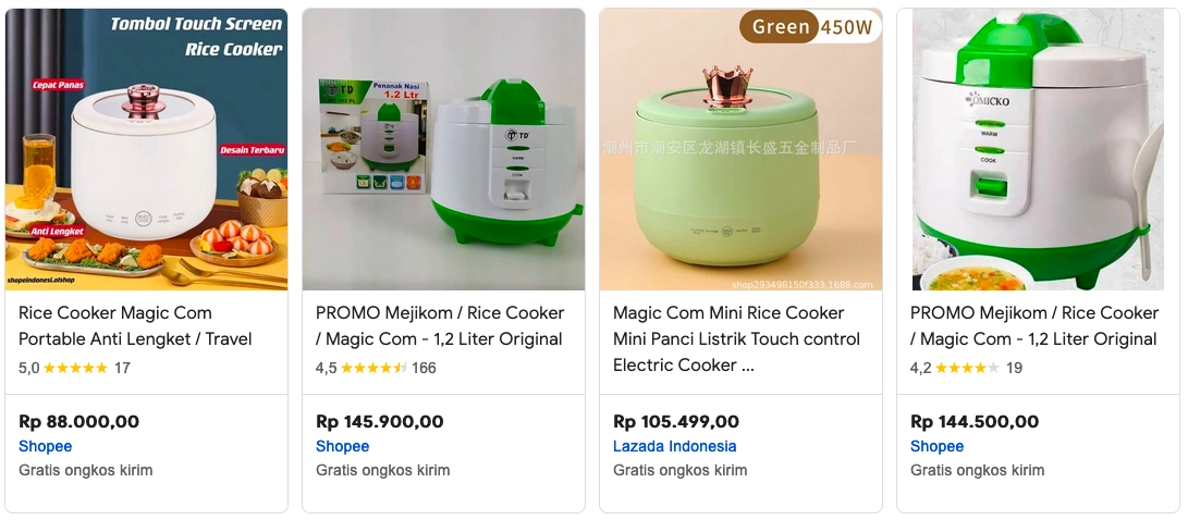 Harga mejikom kecil