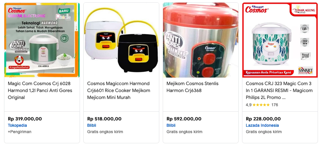 Harga mejikom cosmos