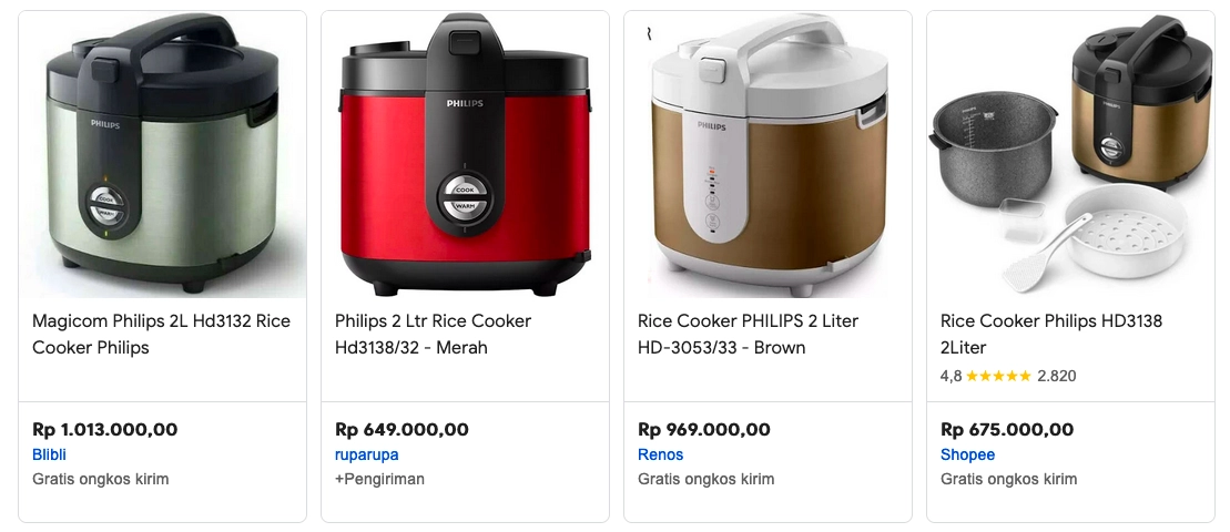 Harga mejikom philips 2 liter